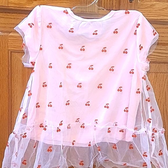 Rockets of Awesome Fancy Lovely Cherry Top for a Girl Size 4. - Picture 3 of 6